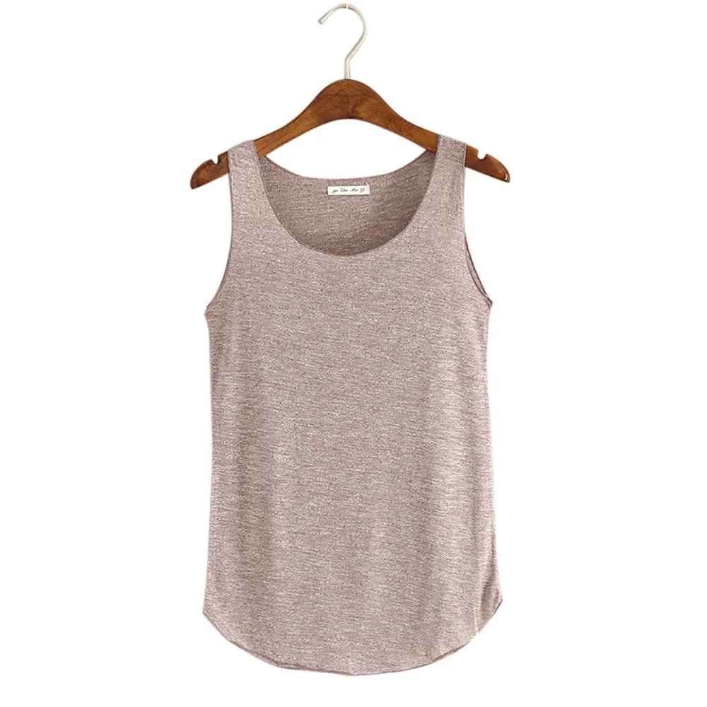 Женская летняя майка без рукавов с круглым вырезом свободная пуловер свитер