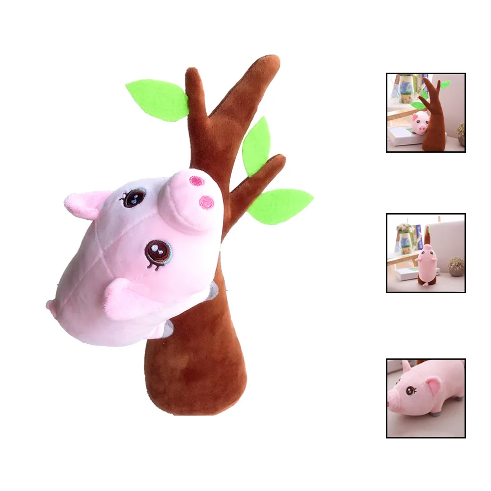 PP Хлопок 32 см мультфильм плюшевые игрушки розовые свинки на дереве Waddles мягкие