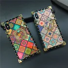 Роскошный брендовый винтажный цветочный чехол для iPhone 13 PRO XS X XR, квадратный клетчатый лазерный чехол для iphone 12 PRO Max 11 7 Plus 8 6 6S
