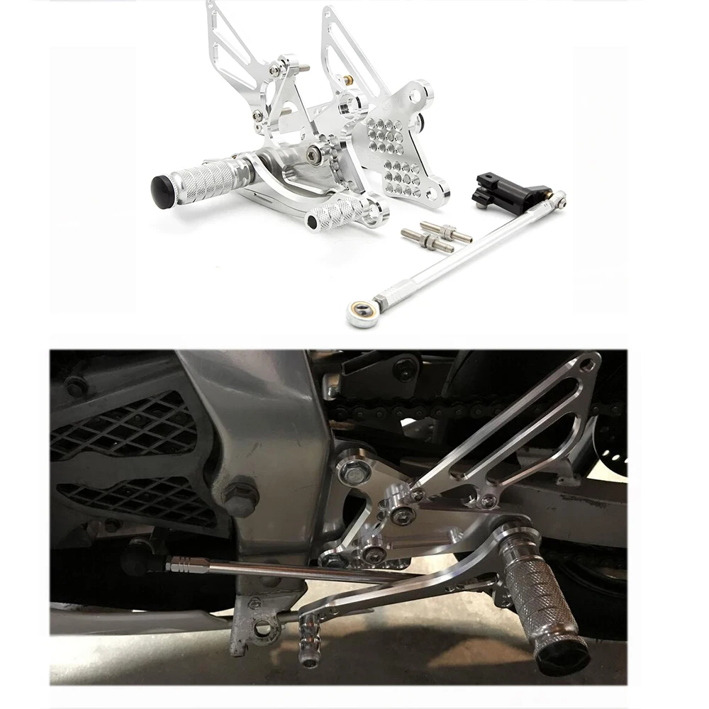 Для Honda NSF100 NSR50 2004-2010 алюминиевая регулируемая задняя Подножка для мотоцикла