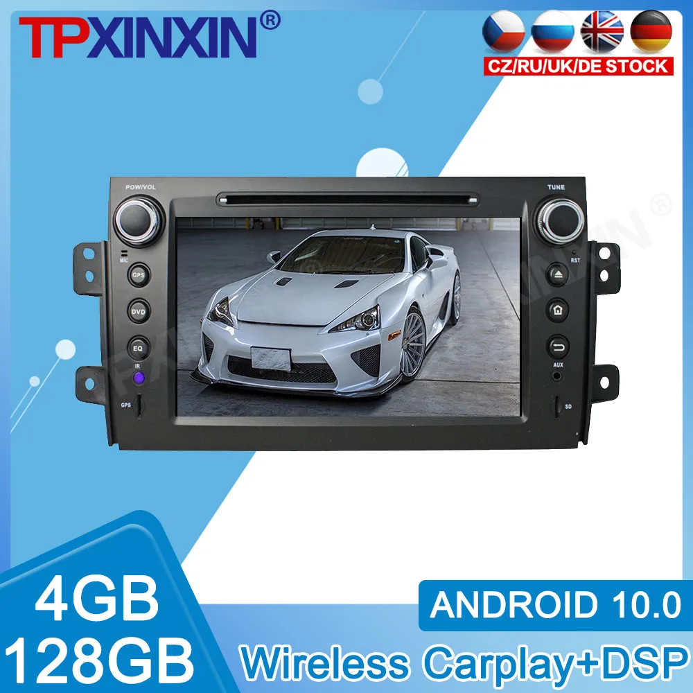 

Android 10.0 Carplay 4+128GB For SUZUKI SX4 2006-2012 Radio Tape Recorder Car Multimedia Player Stereo Head Unit GPS Navigate
