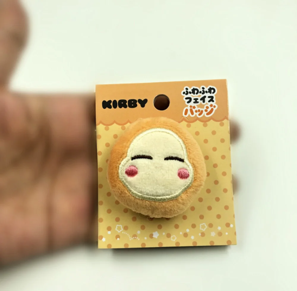 Brooch Close EYE 4cm Звезда Кирби ваддл ди Марио и Луиджи вишня мороженое Кирби готовить Кирби сумка брошь значок на плюшевые игрушки SYTJ - Цвет: Brooch Close EYE 4cm