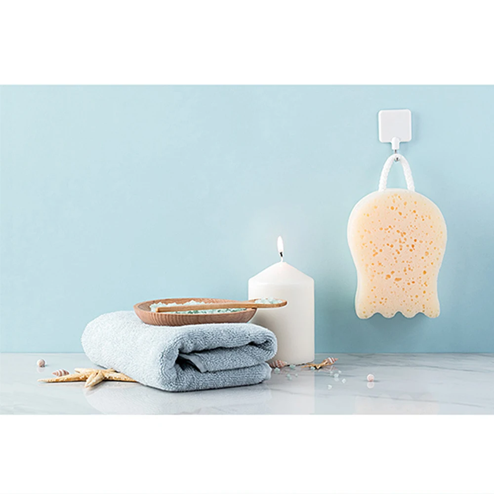 

Urallife Jordan&Judy Carton Bath Sponge Skin Care Bath Ball Strong Exfoliating Shower Sponge Double-side Design With Lanyard
