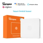 Умный сенсорный переключатель SONOFF Zigbee, три действия, беспроводной переключатель, низкое энергопотребление для приложения eWeLink, работа с SONOFF ZBBridge