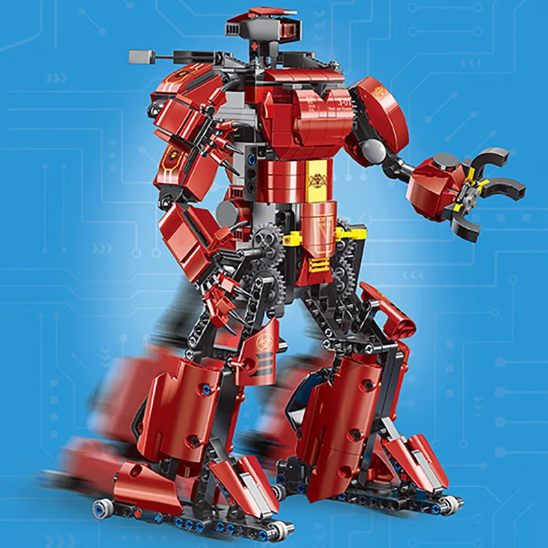 MOULD KING 15038 APP Programming Remote Control Crimson Robot Technical Building Blocks Mechanical Model Toys for Children | Игрушки и