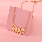 Женское Ожерелье с именем ангела Cxwind, золотая цепочка-чокер медсестры, подвеска на английском языке, Подарочная табличка