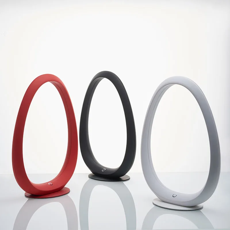 Современная светодиодная кольцевая настольная лампа приглушаемый светильник с 3