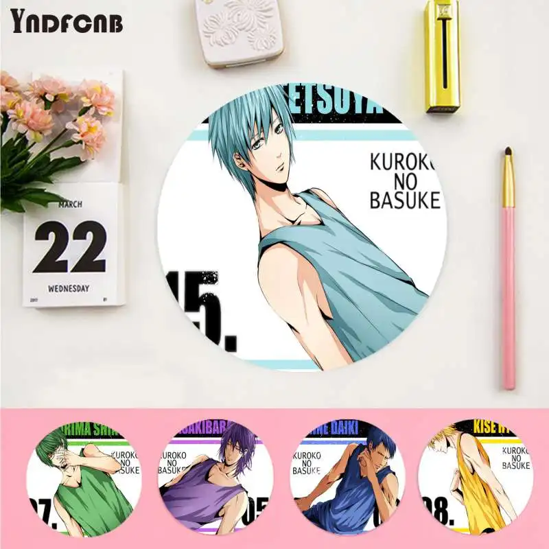 

Красивый круглый коврик для мыши YNDFCNB В Стиле Аниме Kuroko's для баскетбола, компьютерный коврик, нескользящий коврик для ноутбука, коврик для м...