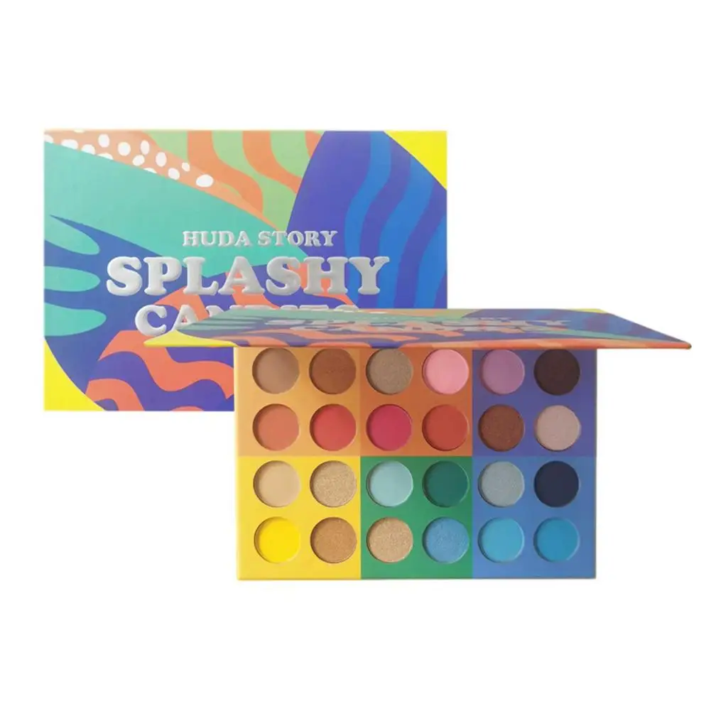 

Палетка теней для век, 24 цвета, блестящие тени для век, Палетка матовых блестящих теней для век, легкая в использовании Палитра для горячего ...