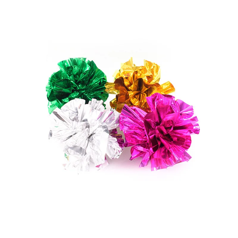 

Cat Toy Rattle Paper Ball Tin Foil Toy Cat Since Happy Pet Tease Cat Pet Products Cat Supplies