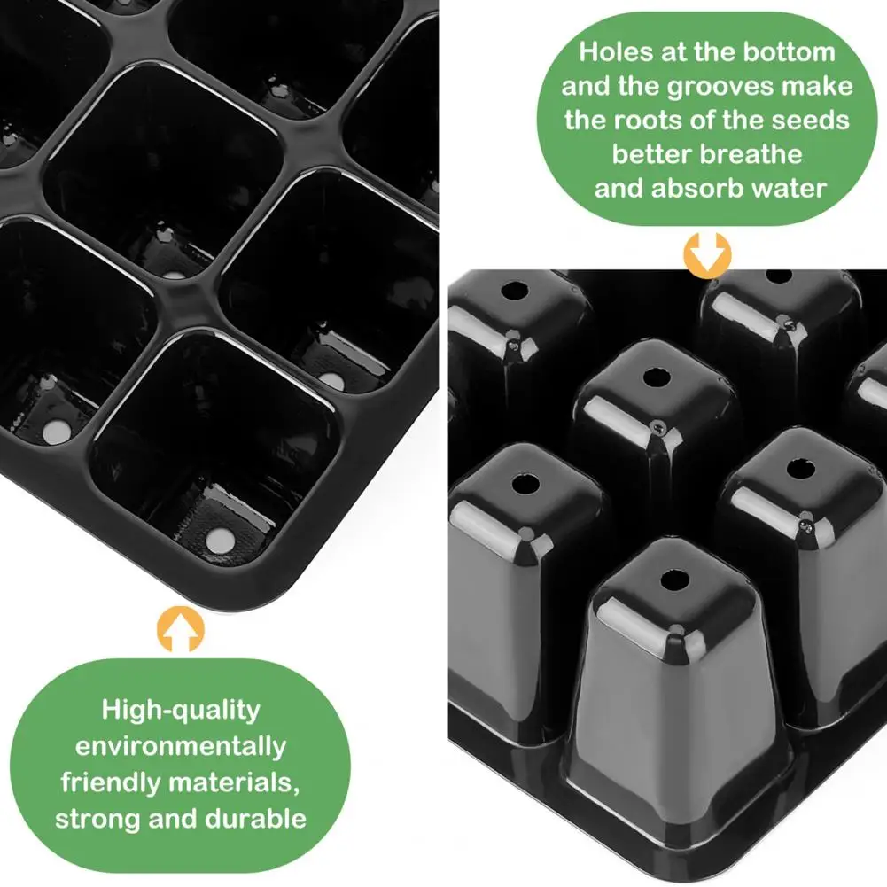 

Nursery Tray Eco-friendly Breathable PVC Nursery Plant Tray for Home