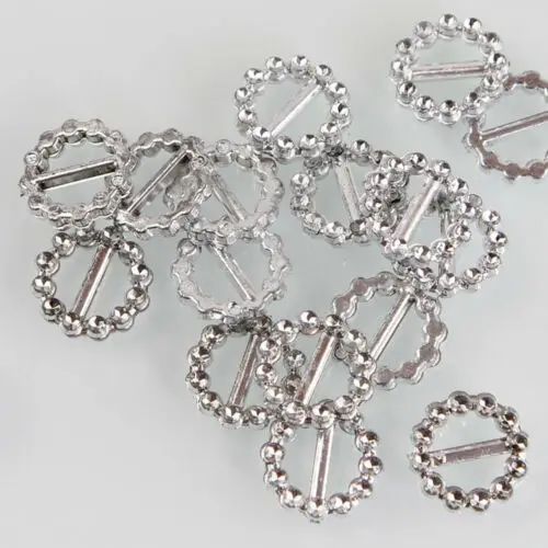 100 шт акриловая круглая пряжка пригласительная Лента слайдер для украшения