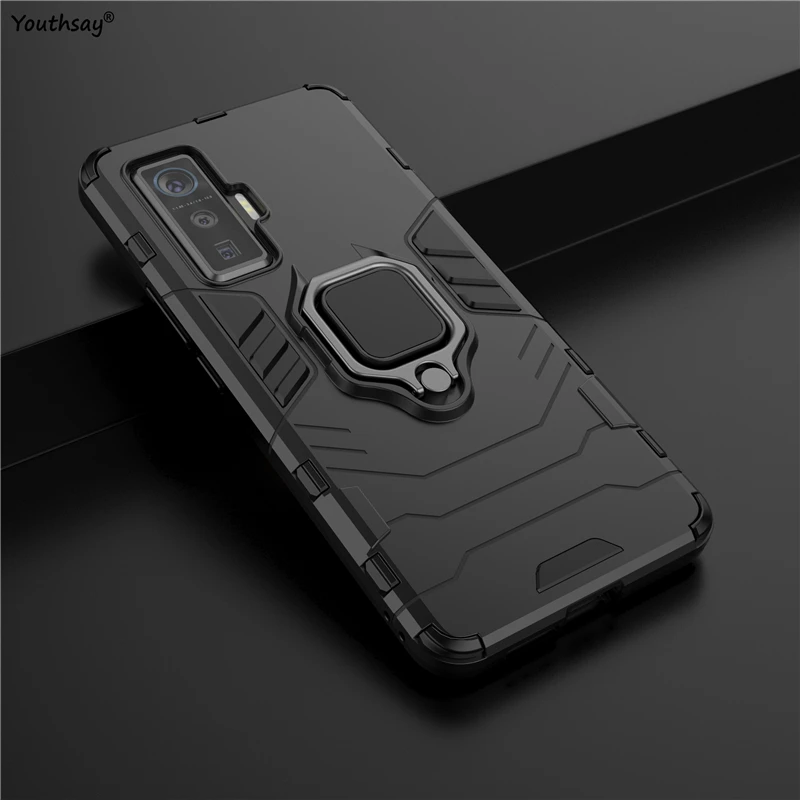 

For vivo iQOO 5 Pro Case Case For vivo iQOO 5 Pro Cover Armor Silicone Shell Fundas Finger Ring Cover For vivo iQOO 5 Pro 5G