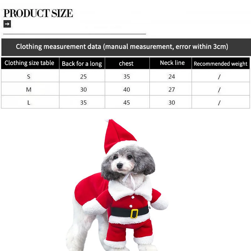 Зимние рождественские костюмы для домашних кошек забавная одежда Санта Клауса