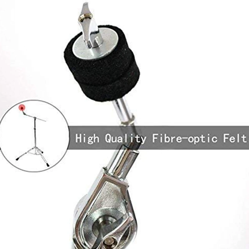 

23 Pieces Cymbal Replacement Accessories Cymbal Felts Hi-Hat Clutch Felt Hi Hat Cup Felt Cymbal Sleeves with Base Wing Nuts Cymb