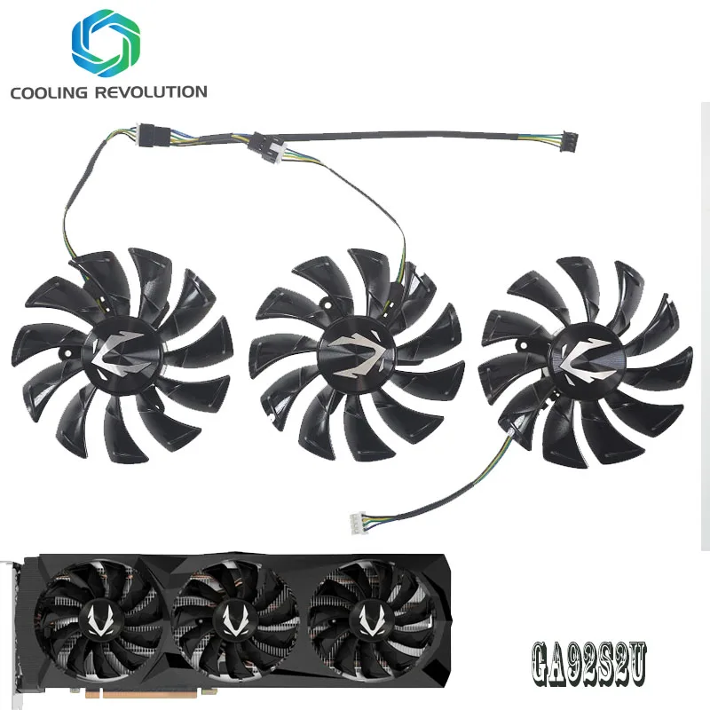Вентилятор для видеокарты RTX2080 2080Ti вентилятор охлаждения GA92S2U 12 В постоянного