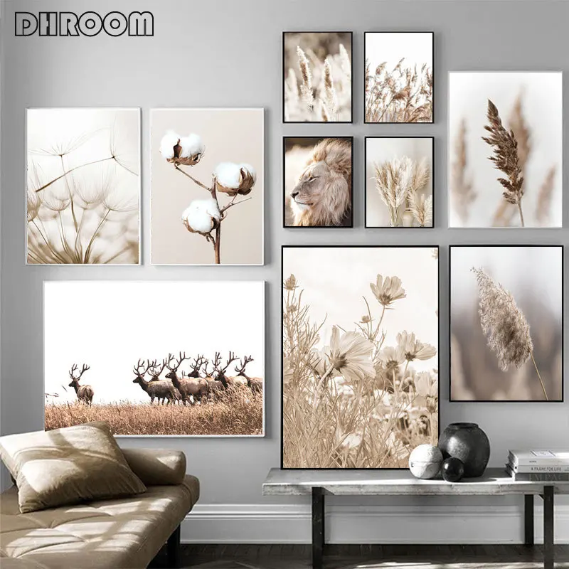 Настенная картина Язычковая Одуванчик Картина на холсте скандинавские принты