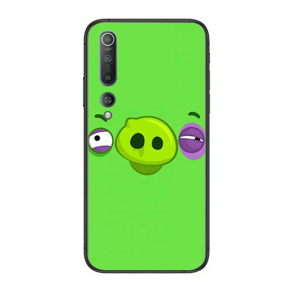 

Game Angry birs style Phone Case For xiaomi mi11 5g 10 liti Ultra 9Pro SE 3 8 Note Anime Black Cover Silicone Back Pretty tpu