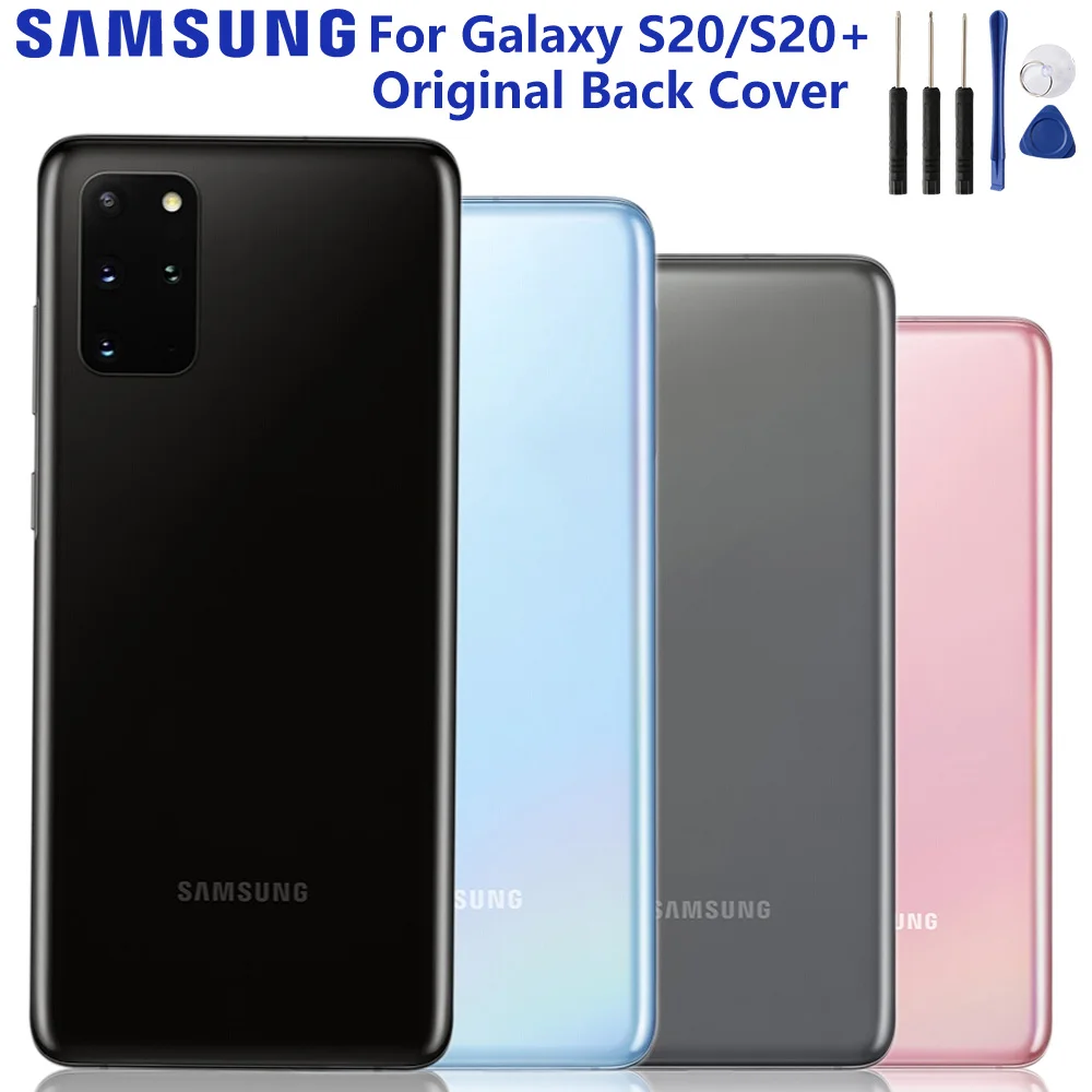 Оригинальный Samsung Корпус задняя крышка Чехлы для SAMSUNG Galaxy S20 + 8K Plus телефон батарея