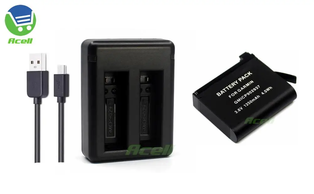 GMICP902937 010-12389-15 Аккумулятор для GARMIN VIRB®Экшн-камера Ultra 30 4K - Цвет: 1Battery 1Charger