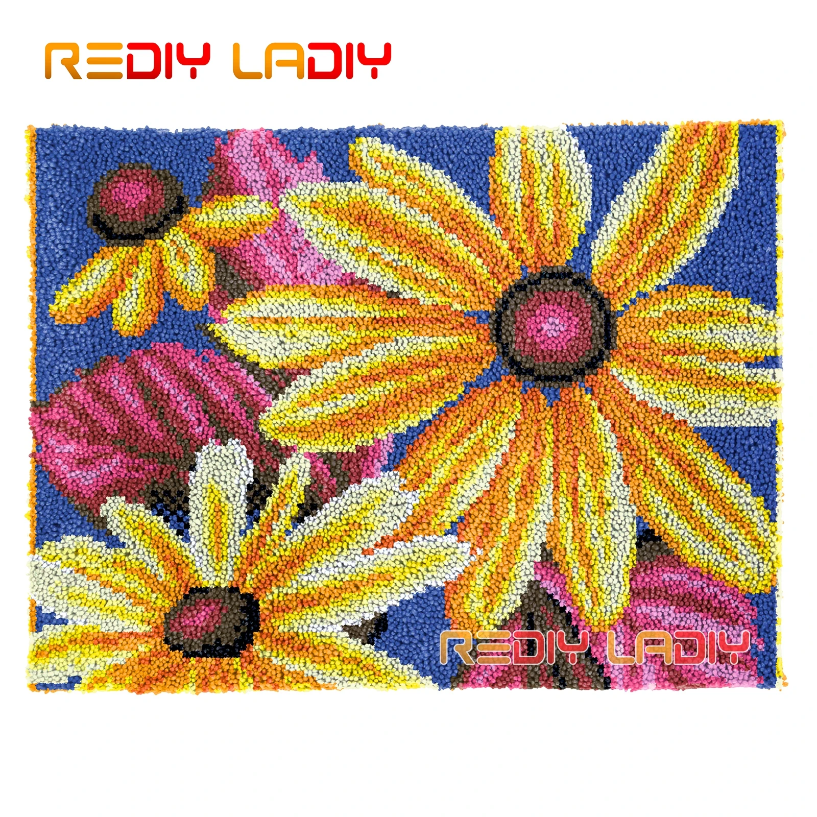 Набор ковровых покрытий с защелкой летние ромашки подушка на сиденье коврик