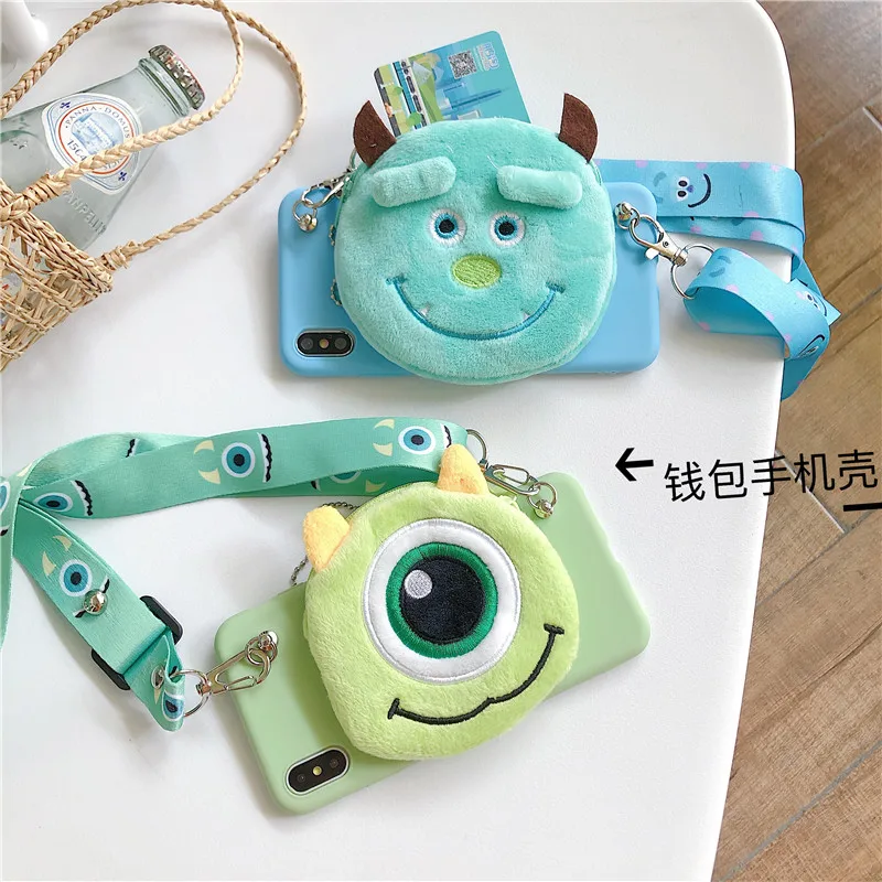 Для iphone XS max Monsters чехол милый динозавр Обложка кошелька детский подарок для XR X 8plus