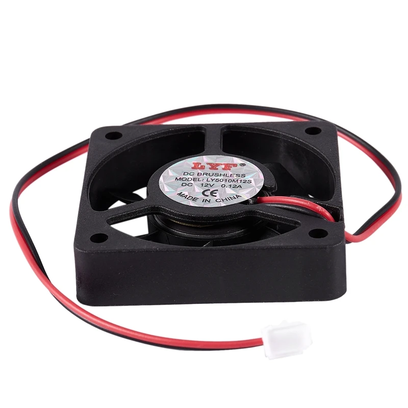

50mm 12V 2Pin 4000RPM Sleeve Bearing PC Case CPU Cooler Cooling Fan