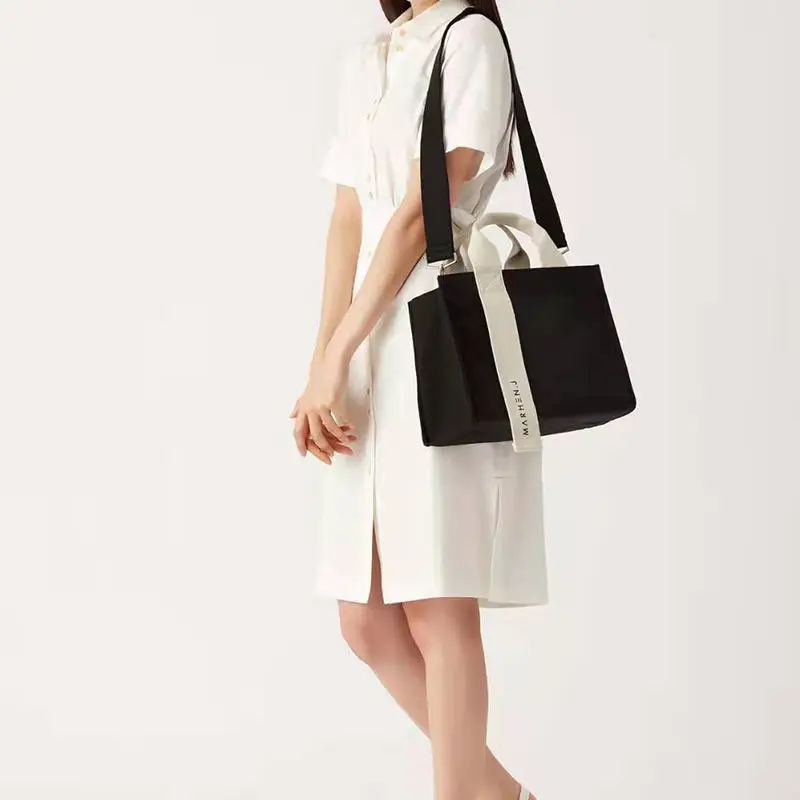 

2021 Холщовая Сумка, Женская нишевая брендовая модная широкополосная роскошная дизайнерская сумка на одно плечо, женская сумка для покупок