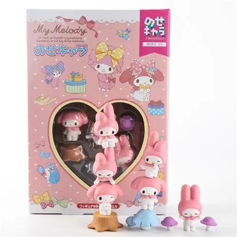 

My Melody Cute Ornaments Creative Board Game Layers of Jenga Birthday Gift Boxed Blind Box Ornaments