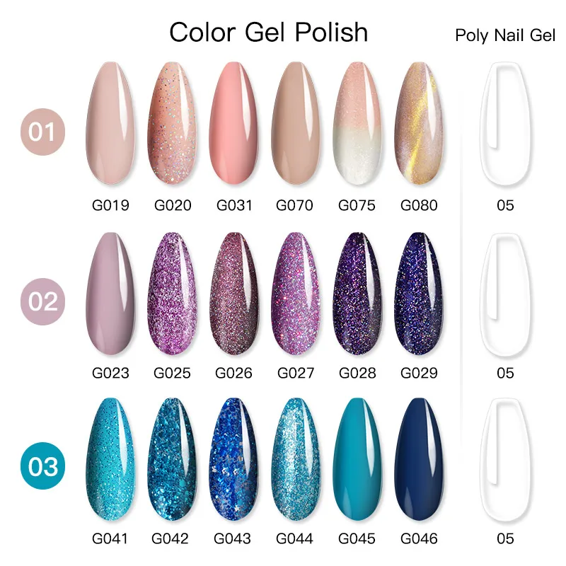 Набор для маникюра с полуперманентным покрытием и УФ-лампой сушки ногтей