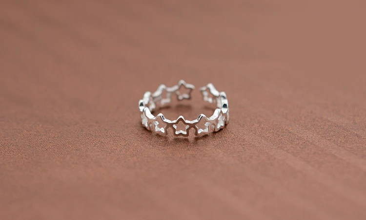 Женское Винтажное кольцо из серебра 925 пробы в виде звезды | Украшения и