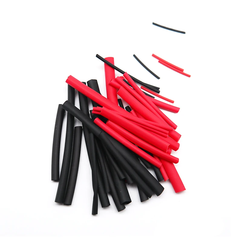 Термоусадочная трубка для электроники черного и красного цвета |
