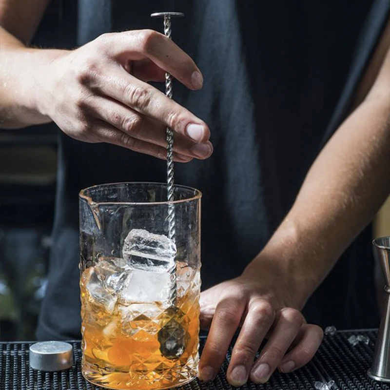 27 5 см Нержавеющая сталь Коктейльная барная ложка диск хвост Напиток Смеситель