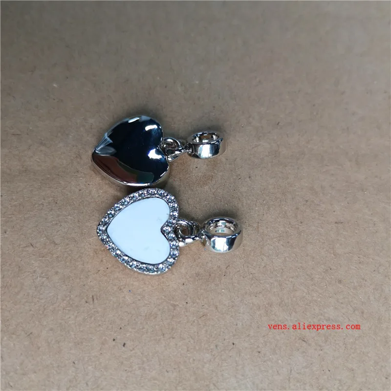 Сублимационное пустое сердце фото бисер металлический слайдер большое