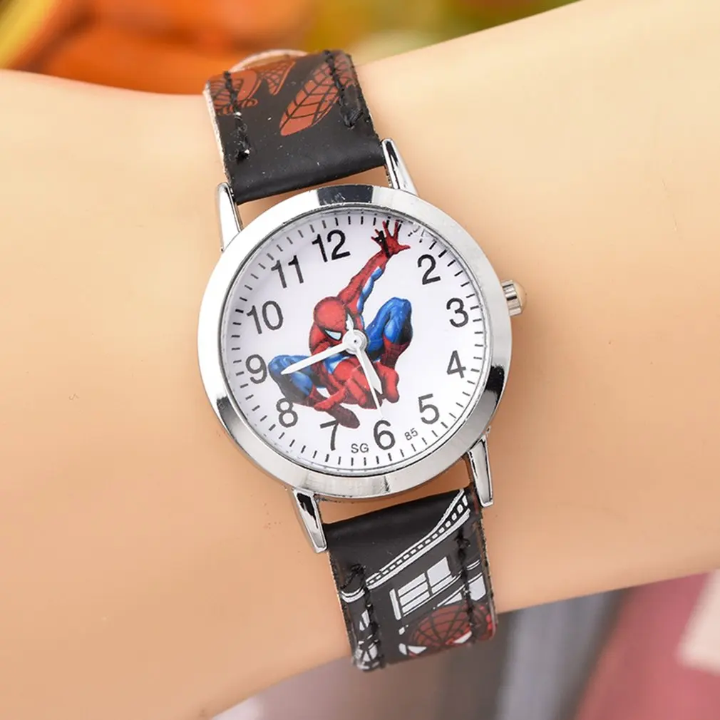Fashion Children Watch Round Dial Kids Watches Girls Boys Leather Watches Clock Quartz Wristwatch for Dropshipping