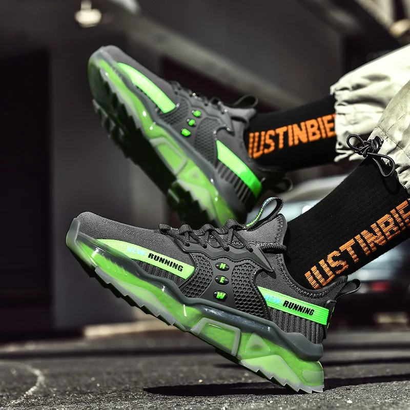 

Кроссовки Lcxmnd на воздушной подушке в стиле ретро, весна 2020, новинка, обувь с попкорном, амортизационная Мужская Спортивная обувь