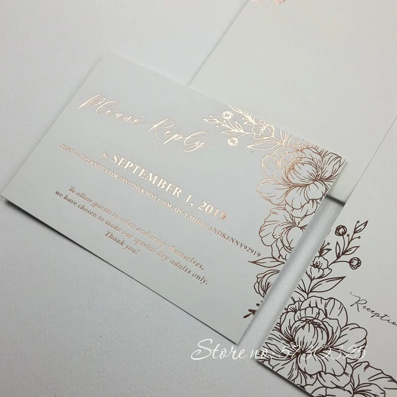 Приглашения на свадьбу свадебные открытки золотые фольгированные