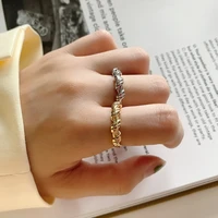 silvology 925 sterling silver irregular weave rings handmade rope knot simple french style rings for women 2020 designer jewelry