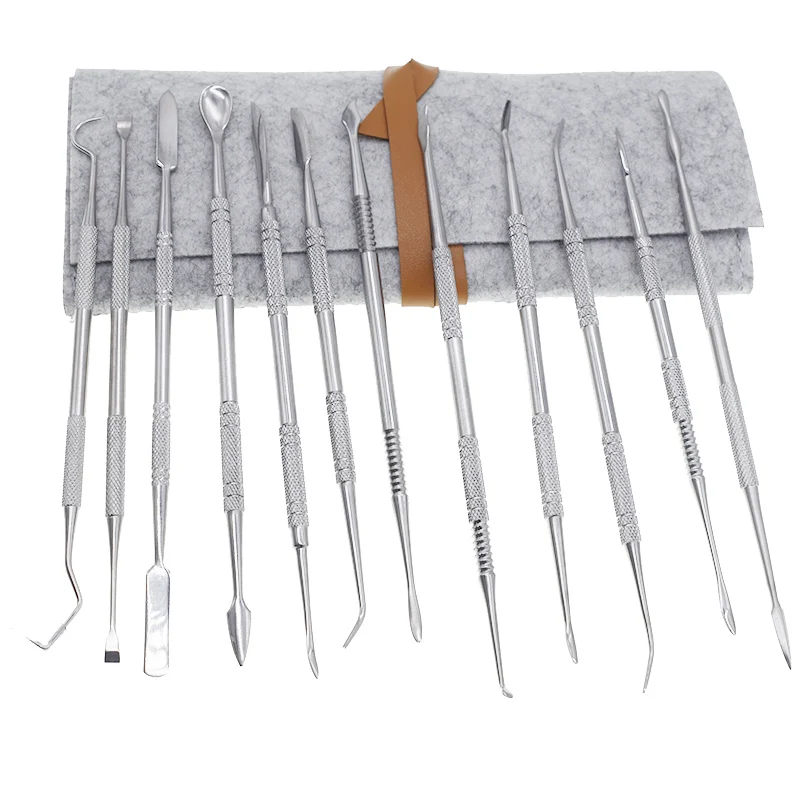 12 шт. набор инструментов из полимерной глины керамика нержавеющей стали