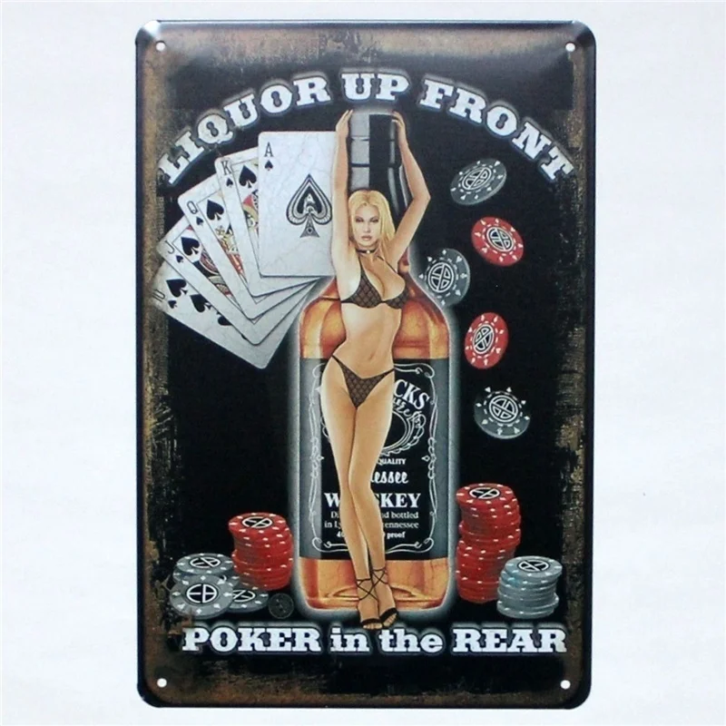 

2017 NEW! POKER Metal Tin Sign Bar Pub Home Wall Decoration Retro Metal Art Poster Crafts(Visit Our Store, More Products!!!)