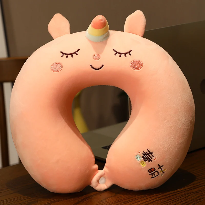 

23-65CM Cute Unicorn Doll Creative Down Cotton Stuffed Waist Pillow, Cervical Spine Cushion, Seat Cushion kawaii anime plush toy
