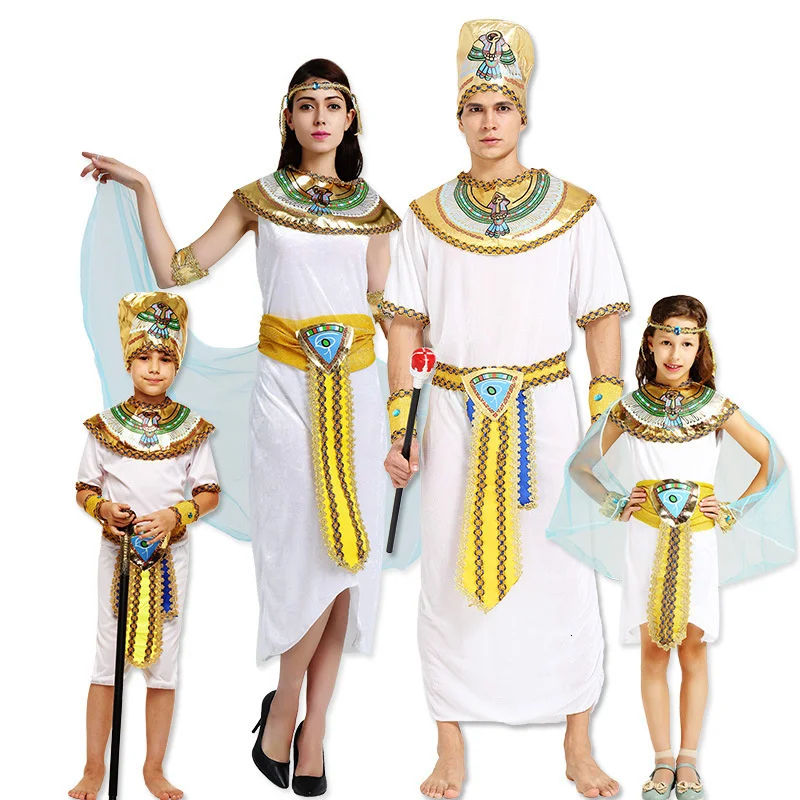 Новый египетский Аниме Костюм фараона на Хэллоуин Одежда для вечерние фараон