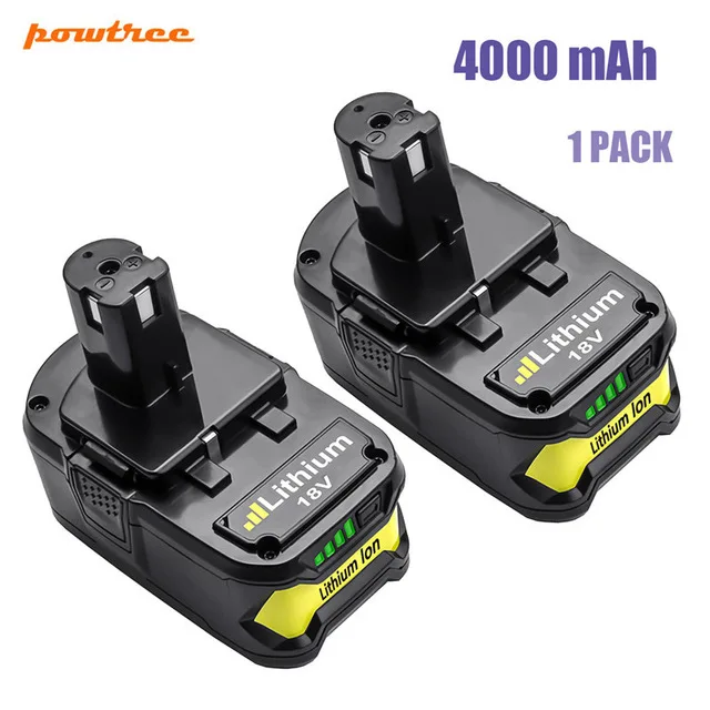 Powtree для Ryobi 9000mAh 18V P108 литий-ионная аккумуляторная батарея для электроинструмента RB18L40 P107 P104 BIW180