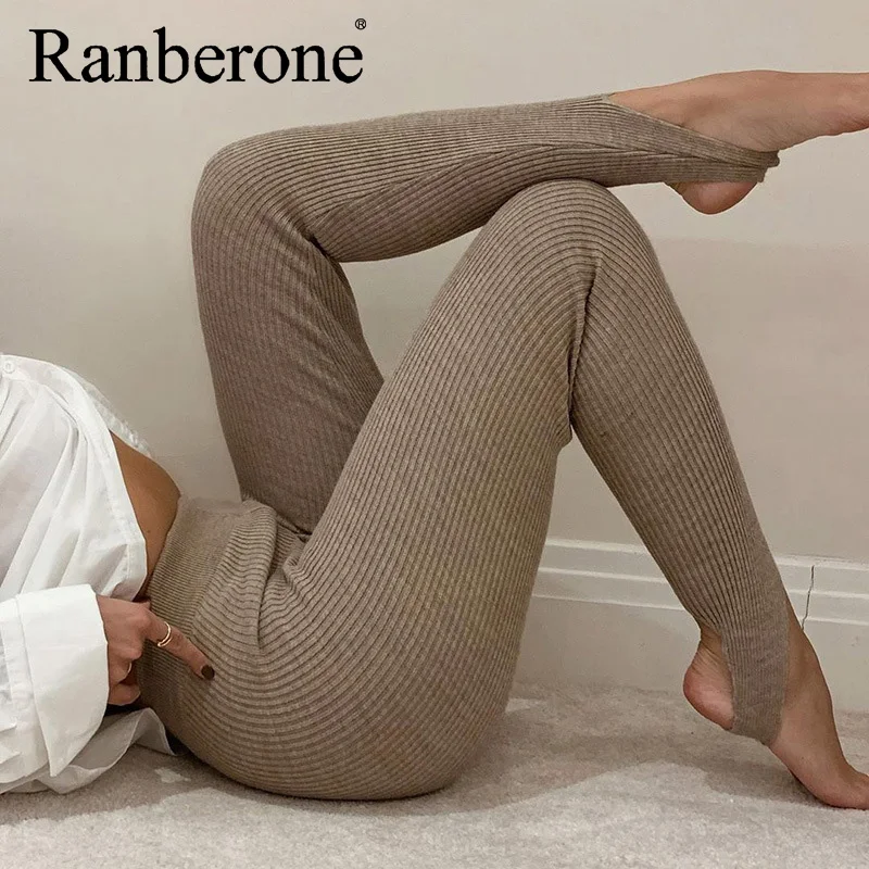 Fitness Female Full Length Legging Sports Leggings Step On Foot Fitness Yoga Pants Running Tights Pants High Elasticity