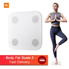 Смарт-весы Xiaomi Body Fat Scale 2, Bluetooth 5,0, 13 показателей индекса массы тела и индекса массы тела, 2 монитора, светодиодный дисплей