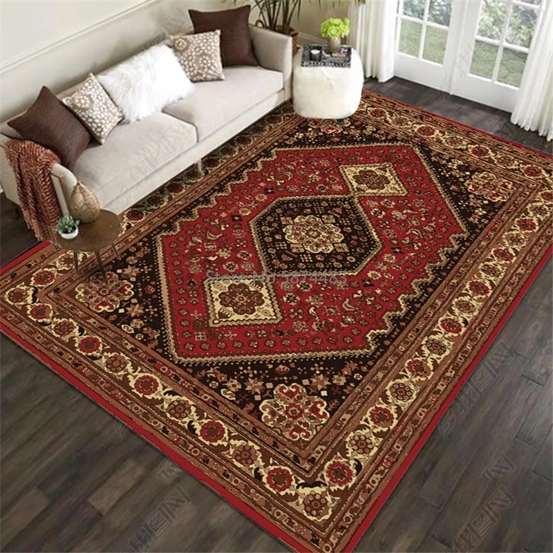 High Quality Large Area Rugs Persian Style National Printed Carpets For Living Room Bedroom Anti-Slip Floor Mat Kitchen Tapete | Дом и сад
