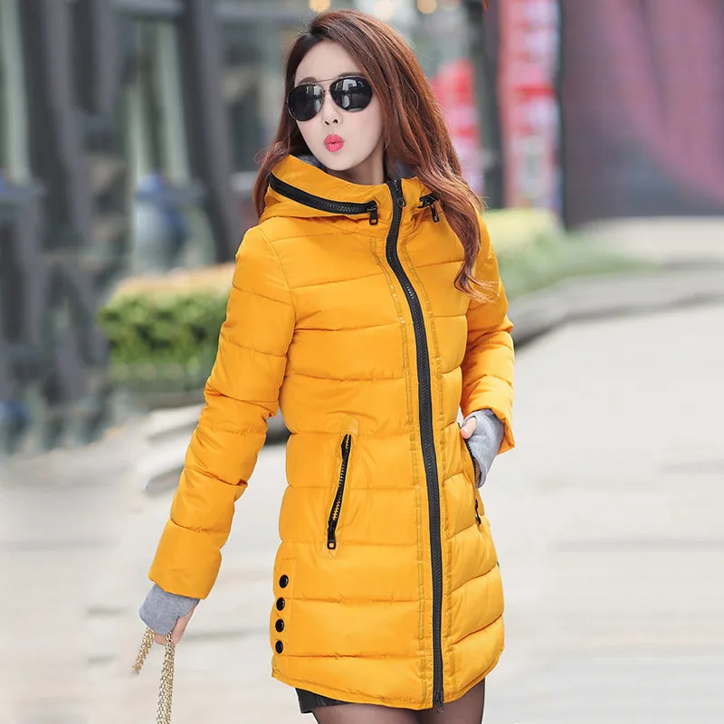 2018 Winter Jacket Women Plus Size Womens Jackets And Coats Female Cotton Padded Long Parka Korean Hooded Chaqueta Muje\[]\//