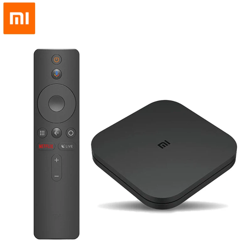 Black Xiaomi Mi ТВ приставка S Smart 4K Ultra HD 2G 8G Android 8,1 wifi Google Cast Netflix медиаплеер телеприставка 3 Голосовое управление - Цвет: Black