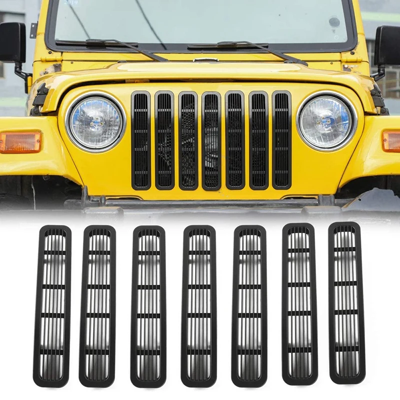 Передняя сетка на зажиме для Jeep Wrangler TJ и Unlimited 1997-2006 | Автомобили мотоциклы