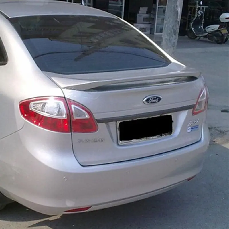 Для Ford Fiesta Sedan 4 двери 2009 2016 автомобиль ABS пластик Неокрашенный праймер цвет хвост